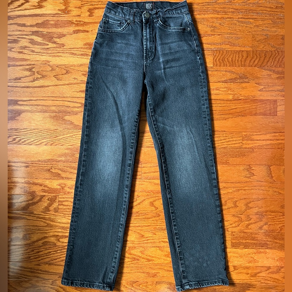 BDG black straight leg jeans size 25